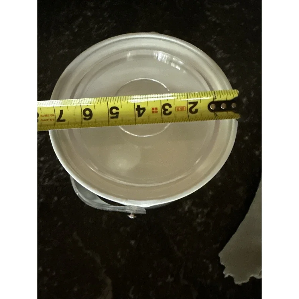 Georges Briard White Ice Bucket - MCM Mod Space Age Lucite Handle VTG